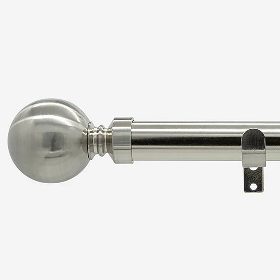 28mm Allure Classic Stainless Steel Effect Ball Eyelet pole