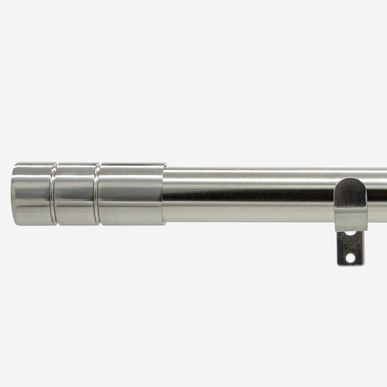 28mm Allure Stainless Steel Effect Barrel Eyelet pole