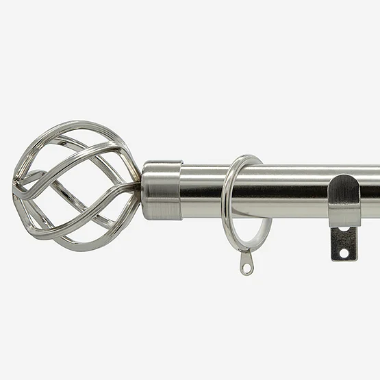 28mm Allure Stainless Steel Effect Cage pole
