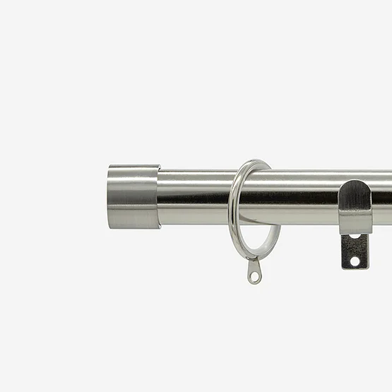 28mm Allure Stainless Steel Effect End Cap pole