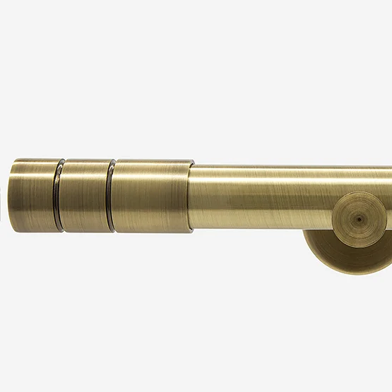 28mm Allure Signature Antique Brass Barrel Eyelet pole