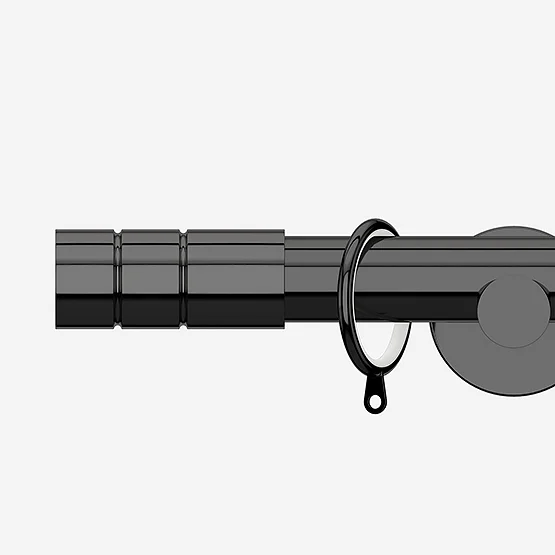 28mm Allure Signature Black Nickel Barrel pole