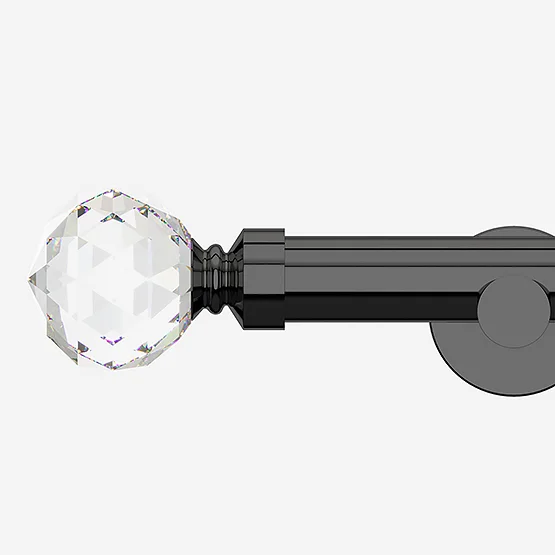 28mm Allure Signature Black Nickel Crystal Eyelet pole