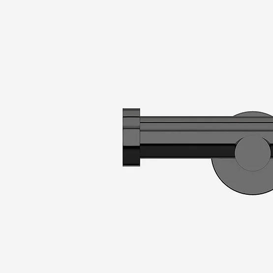 28mm Allure Signature Black Nickel Stud Eyelet pole