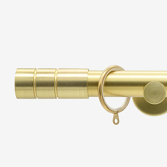 28mm Allure Signature Brushed Gold Barrel pole