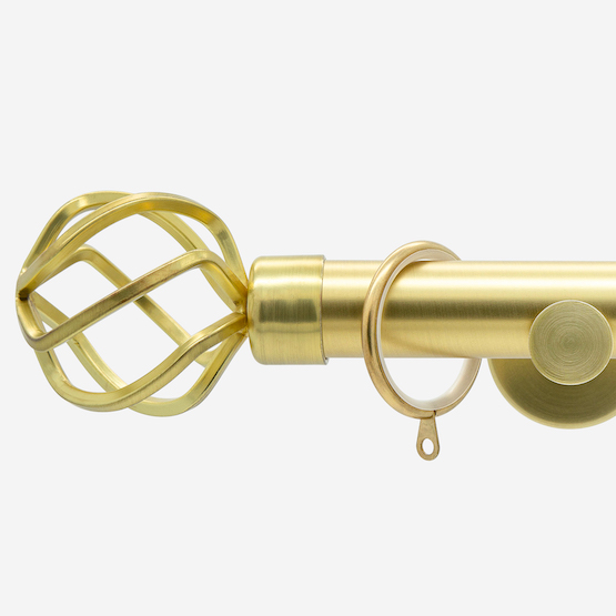 28mm Allure Signature Brushed Gold Cage pole