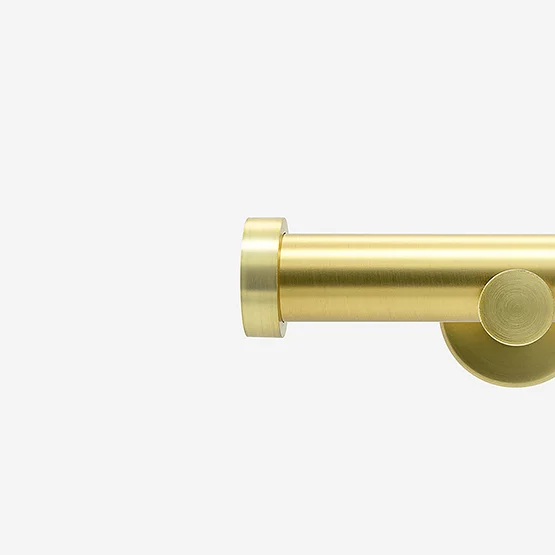 28mm Allure Signature Brushed Gold Stud Eyelet pole