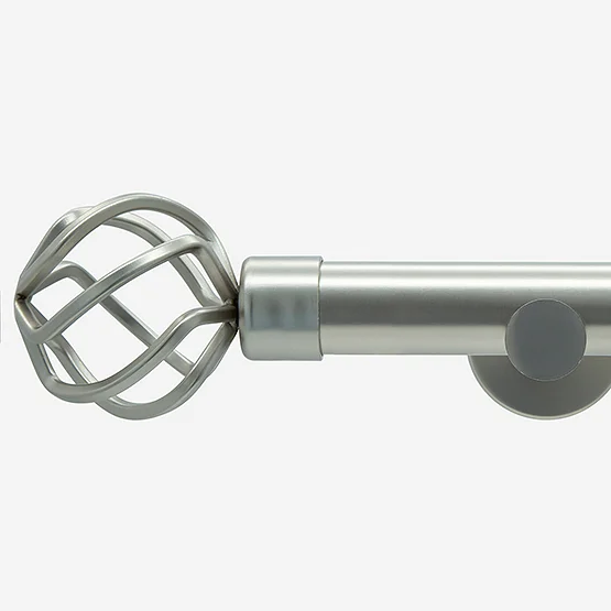 28mm Allure Signature Brushed Steel Cage Eyelet pole