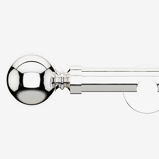 28mm Allure Signature Polished Chrome Ball Eyelet pole