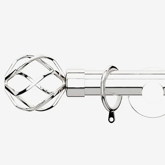 28mm Allure Signature Polished Chrome Cage pole