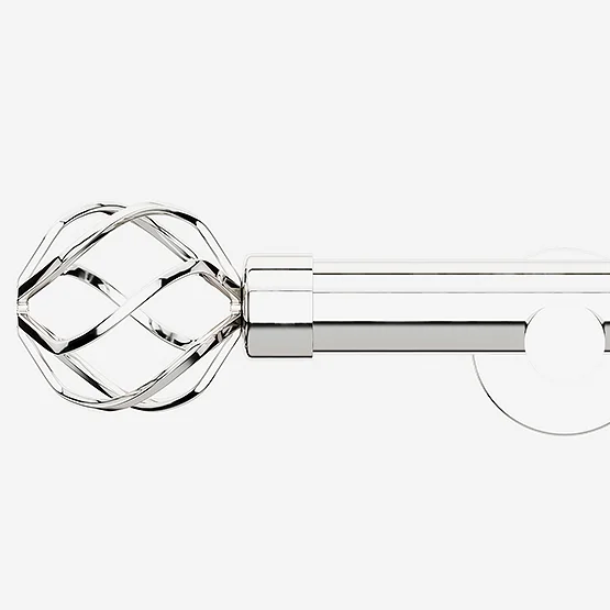 28mm Allure Signature Polished Chrome Cage Eyelet pole