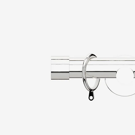 28mm Allure Signature Polished Chrome End Cap pole