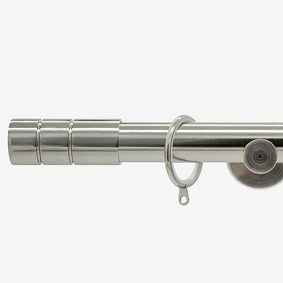 28mm Allure Signature Stainless Steel Effect Barrel pole