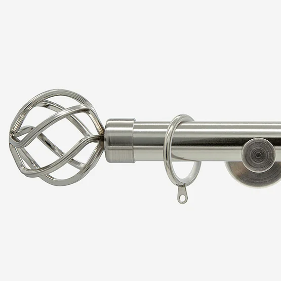 28mm Allure Signature Stainless Steel Effect Cage pole