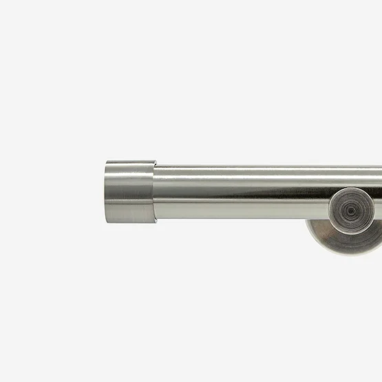 28mm Allure Signature Stainless Steel Effect End Cap Eyelet pole
