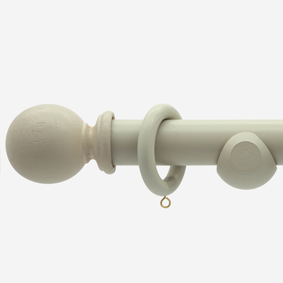 28mm Prime French Grey Ball Curtain Pole