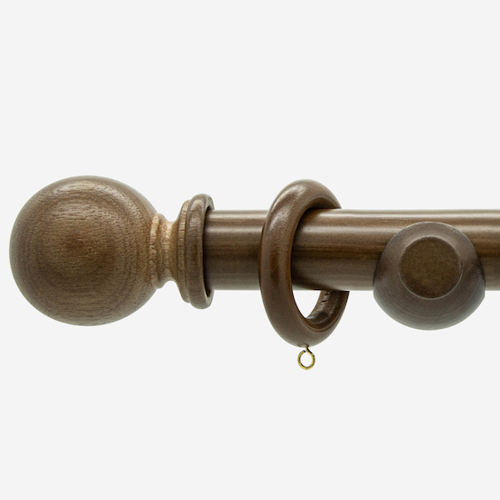 28mm Prime Walnut Ball pole