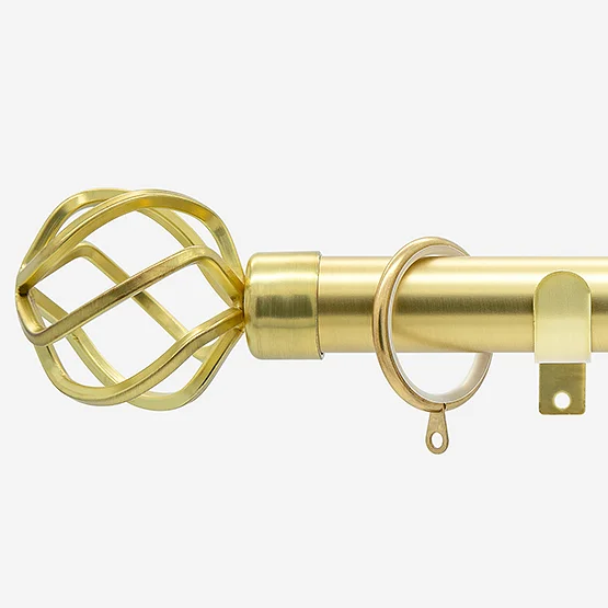 35mm Allure Classic Brushed Gold Cage pole