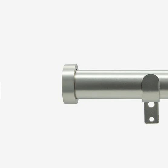 35mm Allure Classic Brushed Steel Stud Eyelet pole