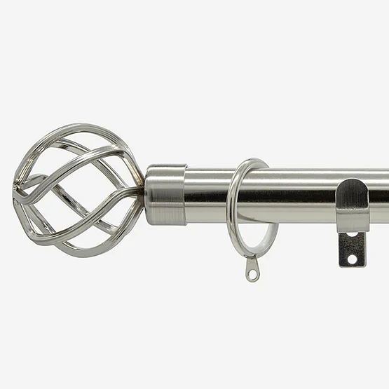 35mm Allure Classic Stainless Steel Cage Finial pole