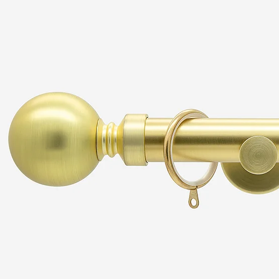 35mm Allure Signature Brushed Gold Ball pole