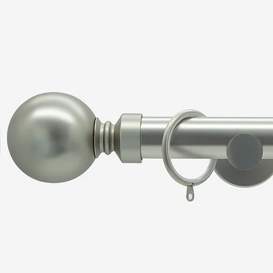 35mm Allure Signature Brushed Steel Ball pole