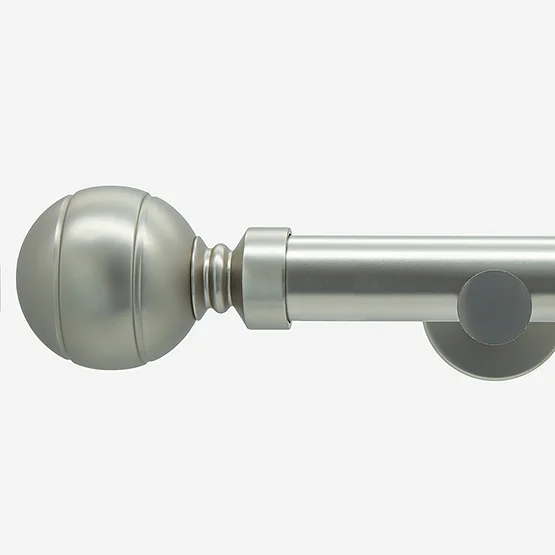 35mm Allure Signature Brushed Steel Lined Ball Eyelet pole
