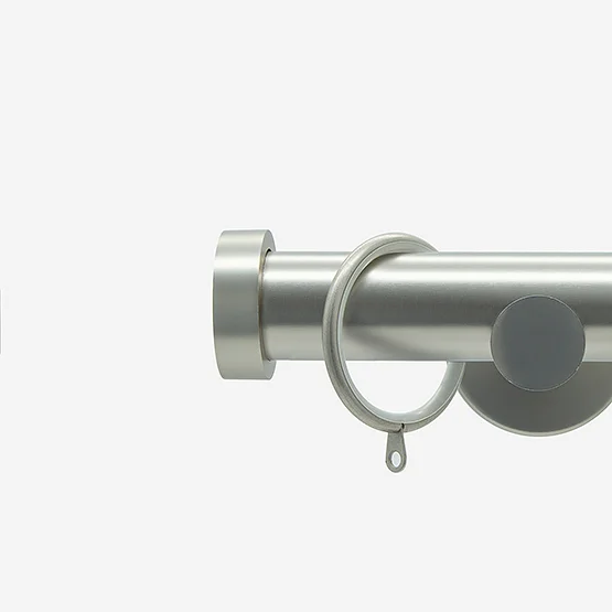 35mm Allure Signature Brushed Steel Stud pole