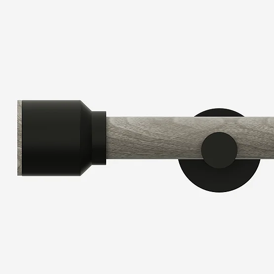 28mm Signature Matt Black & White Ash Drum Eyelet pole
