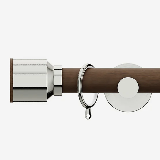 28mm Signature Stainless Steel & Walnut Drum pole