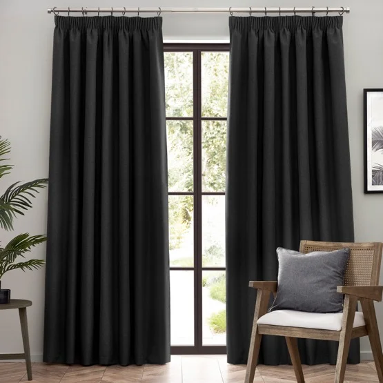 Furn Dawn Black Pencil Pleat rm_curtain