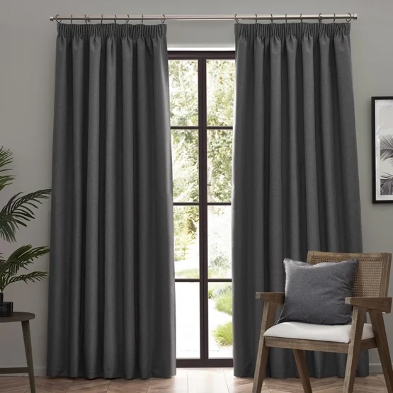 Furn Dawn Charcoal Pencil Pleat rm_curtain