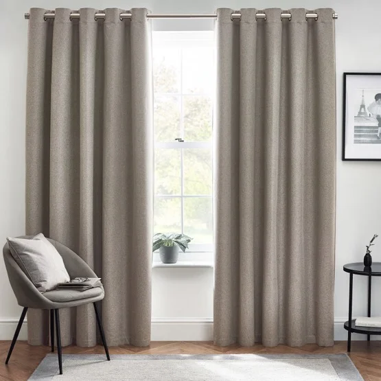 Horizon Grey Eyelet rm_curtain