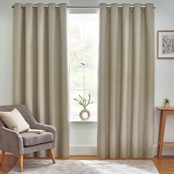 Horizon Natural Eyelet rm_curtain