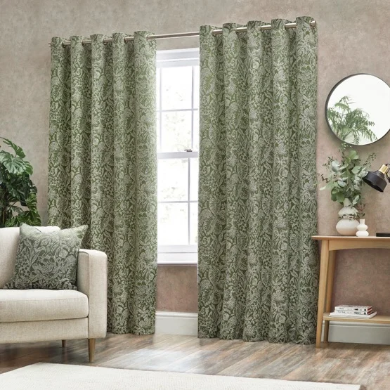 Wylder Bali Olive Eyelet rm_curtain