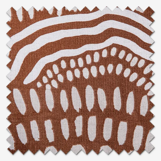 Hoem Nola Abstract Chestnut Eyelet rm_curtain
