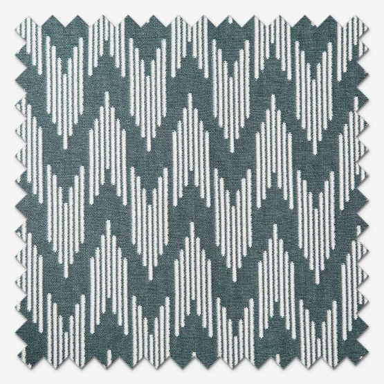 Sanderson Hutton Jacquard Blue Pencil Pleat rm_curtain