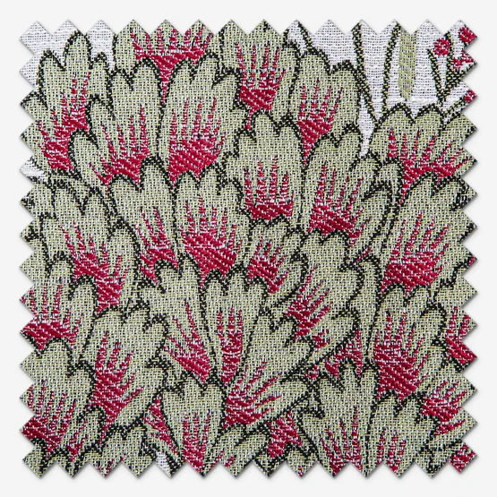 Wylder Ophelia Floral Jacquard Rednut Pencil Pleat rm_curtain