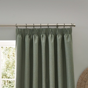 Furn Dawn Eucalyptus Pencil Pleat Ready Made Curtain