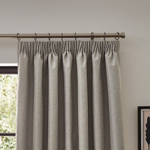 Furn Dawn Linen Pencil Pleat Ready Made Curtain