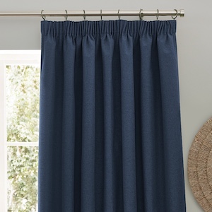 Furn Dawn Midnight Pencil Pleat Ready Made Curtain