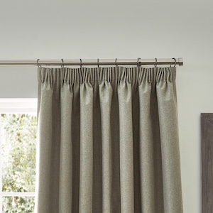 Furn Dawn Natural Pencil Pleat Ready Made Curtain
