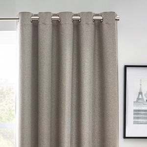 Horizon Grey Eyelet Ready Made Curtain