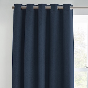 Horizon Midnight Eyelet Ready Made Curtain