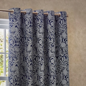 Wylder Bali Midnight Eyelet Ready Made Curtain