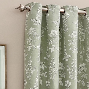 Wylder Sophia Sage Eyelet Ready Made Curtain