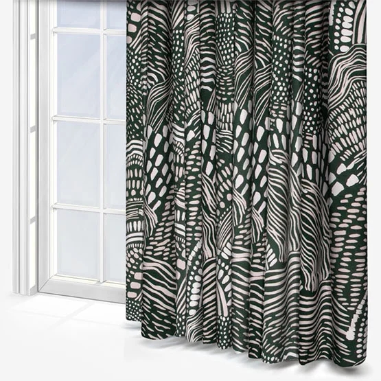 Hoem Nola Abstract Olive Eyelet rm_curtain