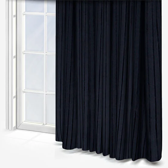 Paoletti Corinthian Velvet Midnight Eyelet rm_curtain