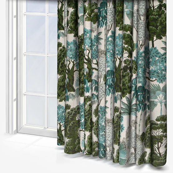 Wylder Woodlands Green Eyelet rm_curtain