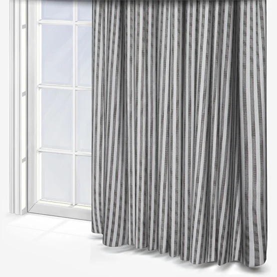 Yard Hebden Striped Grey Pencil Pleat rm_curtain
